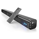 2.0 Kanal Soundbar, 80 DB 31 Zoll Bluetooth 5.0 Lautsprecher mit Integriertem Bass, DSP für TV (mit AUX, USB, optischer Verbindung) Heimkino, Party - ODINE I