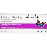 Jodetten Henning 1 x wöchentlich Tabletten, 28 S