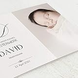 sendmoments Geburtskarten, Kleines Wunder, Geburtsanzeige, 5er Klappkarten-Set C6, personalisiert mit Text & Fotos, wahlweise mit Goldfolien Veredelung, optional mit Umschläg