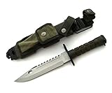 KOSxBO® U.S. Army M-9 Typ-3B - Multipurpose M9 Militär Bajonett mit extrem Sägerücken - taktisches Kampfmesser - Einsatzmesser 39 cm - Survival Rambo Messer mit S