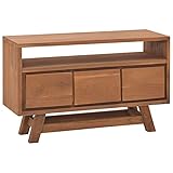 MUSEVANE TV-Schrank 80x30x50 cm Massivholz Teak