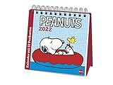 Peanuts Premium-Postkartenkalender 2022 - Cartoon-Wochenkalender zum Aufstellen mit 53 perforierten Postkarten - Tischkalender - 16,5 x 17,7