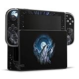 DeinDesign Skin kompatibel mit Nintendo Switch Folie Sticker Nacht Wolf M