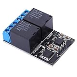 DC 12V 2-Kanal Relaismodul, bistabiles selbstsicherndes Low Pulse Triggerplatinen MCU M