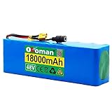 48 V Lithium-Ionen-Akku 13s3p 18000 mAh 21700 Lithium-Ionen-Akku 1000 W High Power Batterie Elektrisches Fahrrad mit BMS + 54,6 V Ladeg