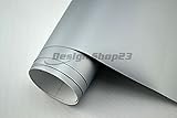 4,5€/m² Auto Folie - SILBER MATT HELL - 30 x 152 cm BLASENFREI selbstklebend flexibel Car Wrapping Klebe F