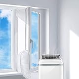Pulchram 500CM Fensterabdichtung für Mobile Klimageräte und Ablufttrockner,Klima Fensterabdichtun zum Anbringen an Fenster,Dachfenster,Flüg