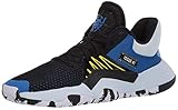 adidas Unisex-Erwachsene D.O.N. Issue #1 Shoes Basketballschuh, Core Black/Glory Blue/Shock Yellow, 38 2/3 EU