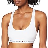 Tommy Hilfiger Damen Cotton Bralette Iconic Bustier, Weiß (WHITE 100), L