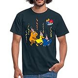 Spreadshirt Die Sendung Mit Der Maus 50 Jahre Jubiläum Polonaise Männer T-Shirt, M, Navy