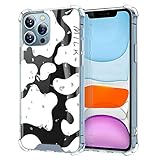Yoedge Handyhülle Kompatibel mit Apple iPhone 6 Plus/6S Plus 5,5'', Marmor Glitzer Hülle Die PC mit Silikon TPU Weiche Bumper Schutzhülle Durchsichtig Stoßfest Handy Dünn für iPhone 6S Plus, Weiß 1