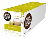 NESCAFÉ Dolce Gusto Cappuccino, XXL-Vorratsbox, 90 Kapseln, 100% Arabica Bohnen, leichter Kaffeegenuss mit cremigem Milchschaum, 3er Pack (3 x 30 Kapseln)