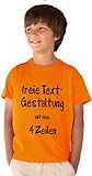 Kinder T-Shirt Druck mit Wunschtext Logo/eigener Grafik, viele Farben und Größen zur Ausw