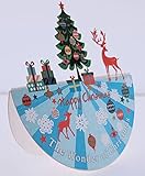 con-trade Weihnachten Pop Up 3D Schaukel Karte Grußkarte Christmas Wunder 16x11