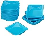 neoLab 1-1130 Einmal-Wägeschalen, 41 mm x 41 mm x 8 mm, Blau (100-er Pack)
