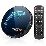 TICTID Android 10.0 TV Box D1 Plus 4GB DDR3/32GB EMMC RK3318 Quad-Core 64 bit Dual WiFi 2.4/5G+100M LAN BT 4.0 USB 3.0 Dolby 4K HD Smart TV Box