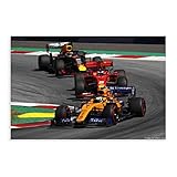 Poster Lando Norris Mclaren Mcl34 Sebastian Vettel Red Bull Ring Österreichischer Grand Prix F1 Retro Poster Leinwand Poster Schlafzimmer Dekor Sport Landschaft Büro Zimmer Dekor Geschenk 30 × 45