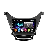 QWEAS Autoradio kompatibel mit Hyu-ndai Elantra 2010-2016 Radio Navigation Android 10.0 DSP Carplay IPS Touchscreen Mirrorlink BT 4G WiFi SWC mit Review-Kamera (8 core 4G+WiFi 6G+128G)