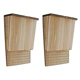 vidaXL 2x Holz Fledermauskasten Fledermaushaus Nistkasten Fledermausnistk