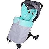 Universal dicke Kinderwagen Decke mit Clips winddicht wasserdicht Baby Winter Cart Decke, Kinderwagen Baumwolle Kissen Cartoon, Fußsack Autositz Baldachin Abdeckung, Bunting Bag Boys Girls-Decke grü