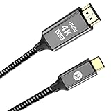 USB C zu HDMI Kabel [4K@60Hz], MEISO Typ-C zu HDMI Adapter [Thunderbolt 3 Kompatibel], USBC Stecker zu HDMI Stecker konvertierbar für MacBook 2020/19/18, Samsung S21/S20/S10, Chromebook, Surface M