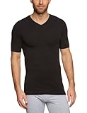 Schiesser Herren Shirt 1/2 Arm Unterhemd, Schwarz (000), L EU