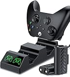 Akku für Xbox One Controller, Xbox Series X|S Controller Akku, 2 x 1200mAh Wiederaufladbar Akku Kompatibel mit Xbox Series X/Xbox Series S/Xbox One/Xbox One S/Xbox One X/Xbox One Elite C