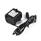 Fdit DC 12 V Solar Amphibien Mini Tauchpumpe Elektrische Wasserpumpe Ultra-leise Aquarium Pumpe Luft Wasser Pumpe fü