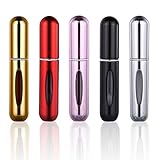 AMAYGA 5 Stück 8ml Mini Zerstäuber Nachfüllbare Flaschen Portable Zerstäuber Taschenzerstäuber Sprühflaschen für Flugreisen oder N