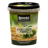 Bresc Bärlauch Pesto Spice Mix - 1x 450g - grünes Pesto aus Bärlauch, Basilikum, Pecorino, Pinienkernen, Sonnenblumenöl und Olivenöl, geschmacksintensive Kräutermischung, kalt und warm genießb