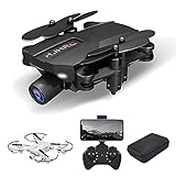 Gps Drone, Drone Optischer Fluss Positionierung Rc Quadcopter Mit 4K-Hd-Kamera Altitude Hold Headless Modus Faltbare Fpv Drones Wifi Live Video 3D Flips 6Axis Rtf Einfache Fly Stetig Für Das L