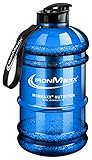 IronMaxx Water Gallon 2200 ml auslaufsichere Trinkflasche BPA frei, Blau 1 Stück (1er Pack)