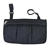 Rollstuhlsack Mit Taschen Wasserdichter Rollator Walker Tasse Halter Universal wasserdichte Armlehne Seitentasche Rollstuhlzubehör Organizer Bag Mobility Scooter Zubehö