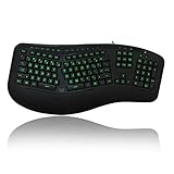 Adesso TRU-Form UFO 150 beleuchtet Ergonomische Tastatur (akb-150eb) schwarz schwarz 21.40in. x 10.30in. x 2.10