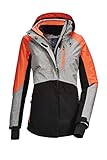 Killtec Damen Savognin WMN Ski Jckt D Funktionsjacke Mit Abzippbarer Kapuze Und Schneefang, Graumelange, 38