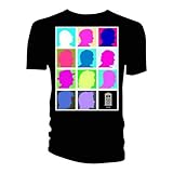 T-Shirt # Xl Unisex Black # Silhouette Grid Multi Black