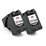 Mony Remanufactured Druckerpatronen Ersatz für HP 301 XL 301XL (2 Schwarz) für HP Deskjet 2540 2050 1510 1050 Envy 4500 4502 5530 Ofiicejet 4630 2620 2622 4632 Drucker-Europäische Chip