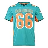 Majestic Athletic Miami Dolphins NFL Moro Poly Mesh Jersey Tee T-Shirt Trik