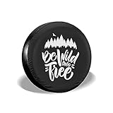 Hokdny Reserveradabdeckung, Radreifenabdeckung, 70-75cm Radabdeckung Wetterfest Reifenschutz Schmutzfest Universal Ersatz Reifen Abdeckung für LKW SUV RV (Wilder Wald)