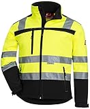 Nitras MOTION TEX Viz 7171 Softshell-Warnschutzjacke - EN 20471 - Gelb - L