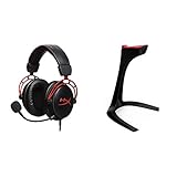 HyperX HX-HSCA-RD Cloud Alpha - Gaming Kopfhörer mit In-Line Audio Control & Speedlink EXCEDO Gaming Headset Stand - Ständer für Kopfhörer und Headsets - Unterseite und Silikonauflage, schw