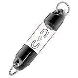 KeySmart MagConnect - Magnetischer Schlüsselanhänger - Schnell und sicher Schlüssel anbringen und lösen - Lässt sich einfach an Tasche, Geldbörse und Gürtel anbringen (1er Pack, Schwarz)