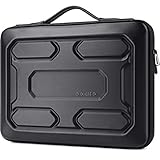 DOMISO Schutzhülle für 39.6 cm (15.6 Zoll) Notebooks mit Griff, stoßfest, wasserdicht, für Lenovo Yoga 720 IdeaPad 310 320 ThinkPad T570 / Dell Inspiron 15 / HP Envy 15 / 15.6 Zoll Notebooks, Schw