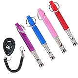 gotyou 5 Stücke Hundepfeife Pet Training Whistle, Professionelle Hundepfeife, Einstellbare Ultraschallpfeife Whistle Dog, für die Hundetraining, Grundbefehl und Aufhören zu B