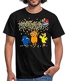 Spreadshirt Die Sendung Mit Der Maus 50 Jahre Jubiläum Konfetti Männer T-Shirt, M, Schw
