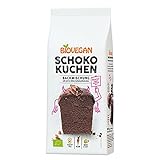 Biovegan Kuchenbackmischung Schoko, für leckeren Schokoladenkuchen, Bio-Qualität, glutenfrei und vegan (6 x 380 g, inkl. Schokostückchen)