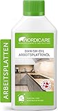 Nordicare [500ml] Arbeitplattenöl lebensmittelecht für Küchenarbeitsplatte I Arbeitsplatten Öl zum Holzschutz in der Küche I Arbeitsplatte Holzö