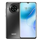 HAFURY K30 Smartphone ohne Vertrag, Günstig 4G 6,5 Zoll Handy, 64GB ROM 4200mAh Akku, 20MP Quad Kamera, NFC Face ID, Schw