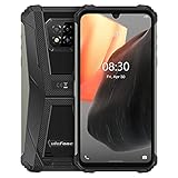 Ulefone Armor 8 Pro Android 11 Outdoor Smartphone ohne Vertrag, 6,1’’ HD+ IP68 Wasserdichtes Robust Handy, Helio P60 6GB+128GB, 16MP Quad-Kamera, NFC GPS, Gesichtsentsperrung Fingerabdruck Schw