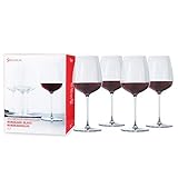 Spiegelau & Nachtmann, 4-teiliges Bordeauxglas Set, Kristallglas, 635 ml, Willsberger Anniversary, 1416177